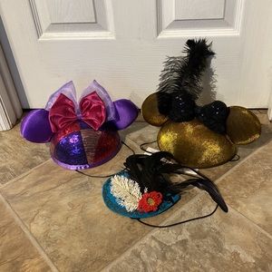 Lot of 3 Disney Parks Fashion Ears